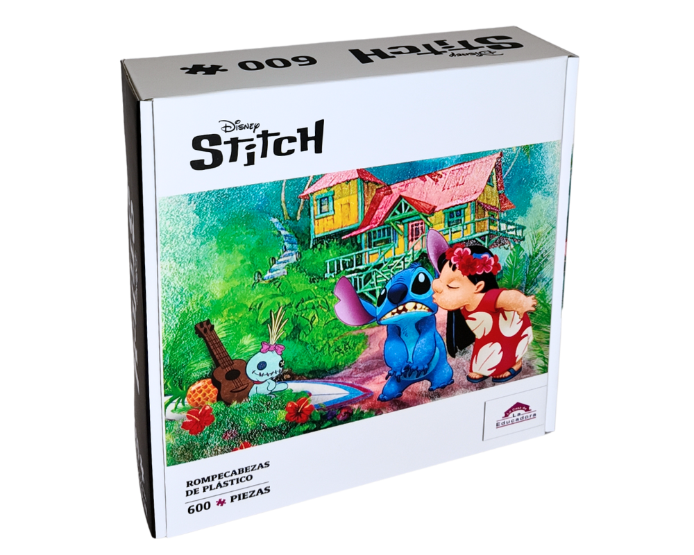 Rompecabezas Lilo Y Stitch Disney 600 Piezas De Plástico