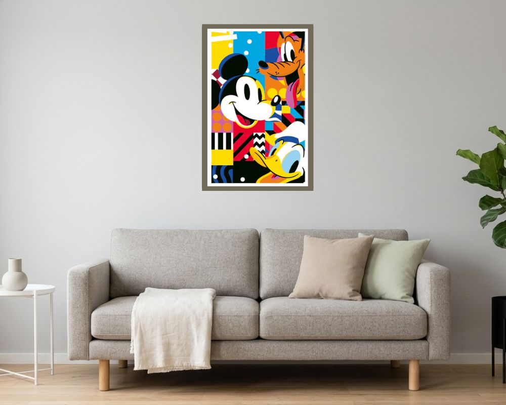 Rompecabezas Mickey, Donald y Pluto Disney 1000 Piezas De Plástico