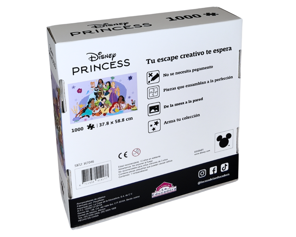 Rompecabezas Princesas Disney 1000 Piezas De Plástico