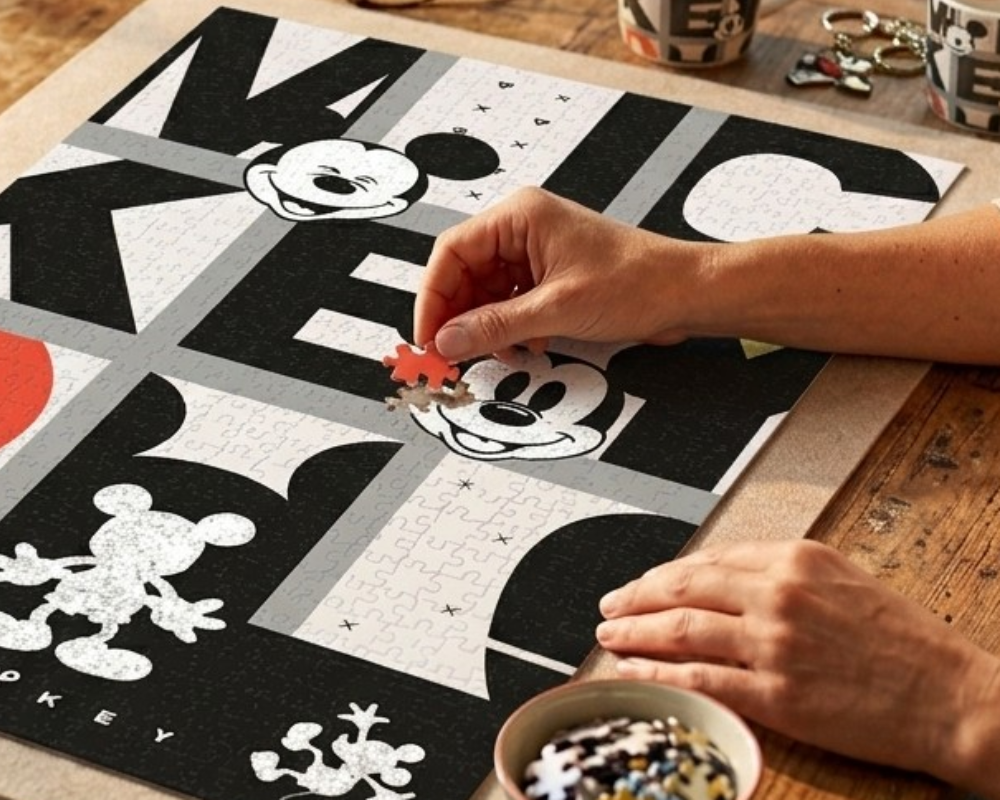 Rompecabezas Póster Mickey Disney 1000 Piezas De Plástico