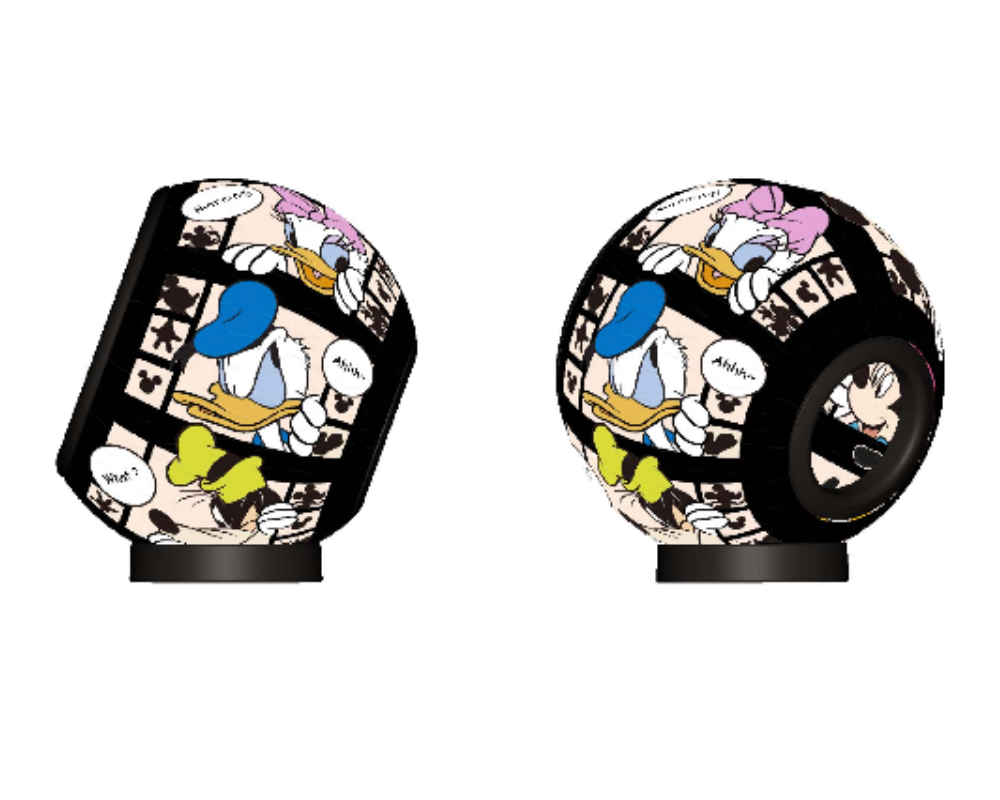 Reloj Rompecabezas Mickey Clásico Disney 145 Piezas De Plástico