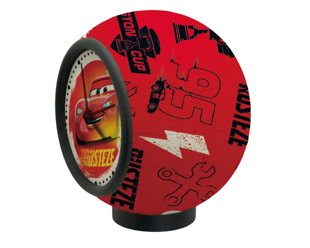 Reloj rompecabezas 3D con maquinaria - Cars - Disney - Piezas de plástico