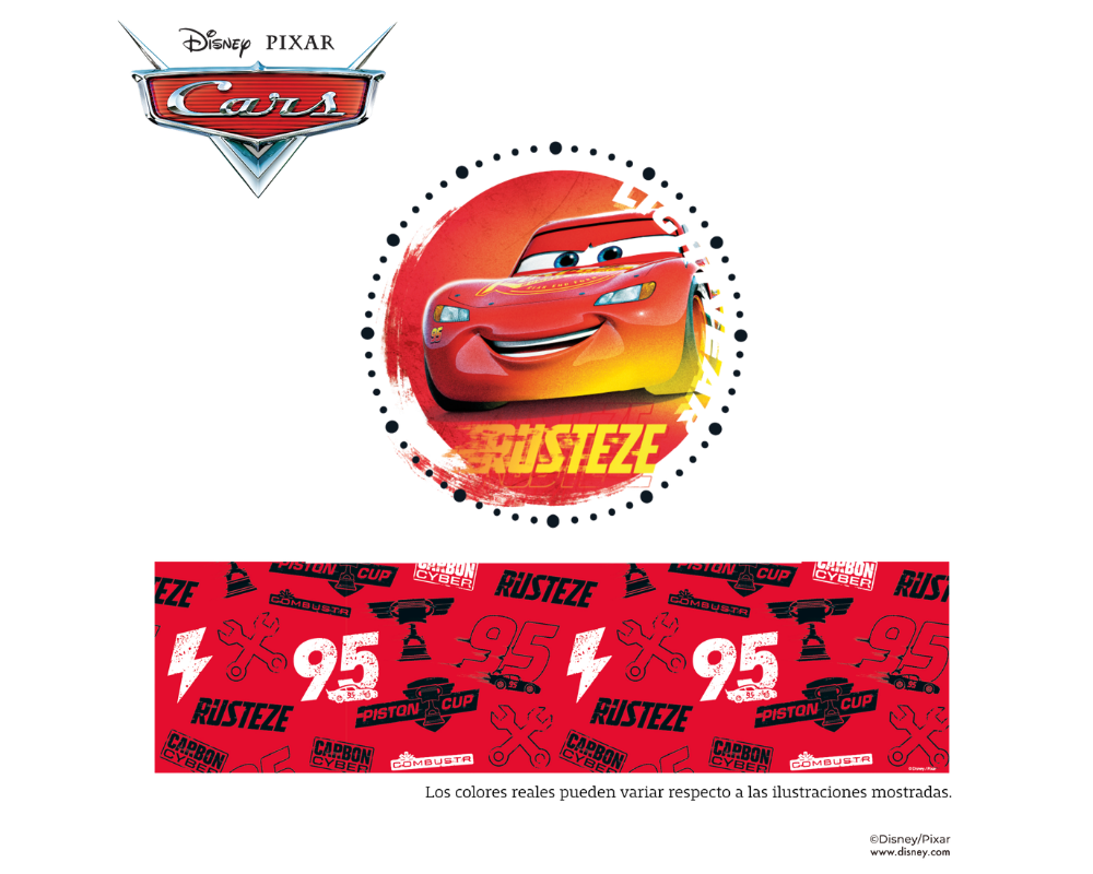 Reloj rompecabezas 3D con maquinaria - Cars - Disney - Piezas de plástico