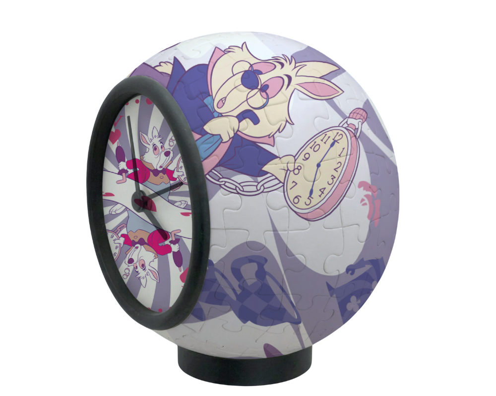 Reloj rompecabezas 3D con maquinaria - Alicia en el País de las Maravillas - Disney - Piezas de plástico