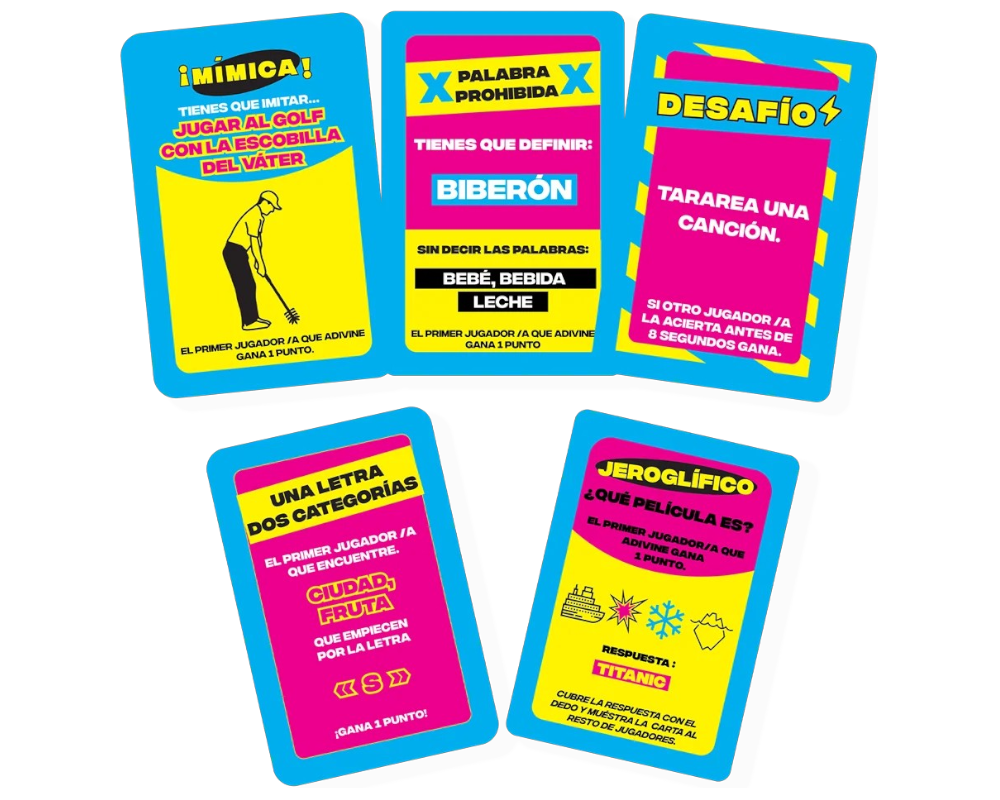 Retos en Familia Juego de Mesa. Marca Asmodee