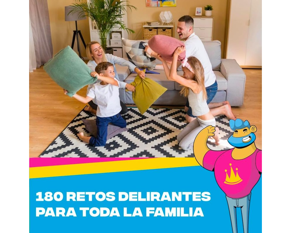 Retos en Familia Juego de Mesa en Español. Marca Asmodee
