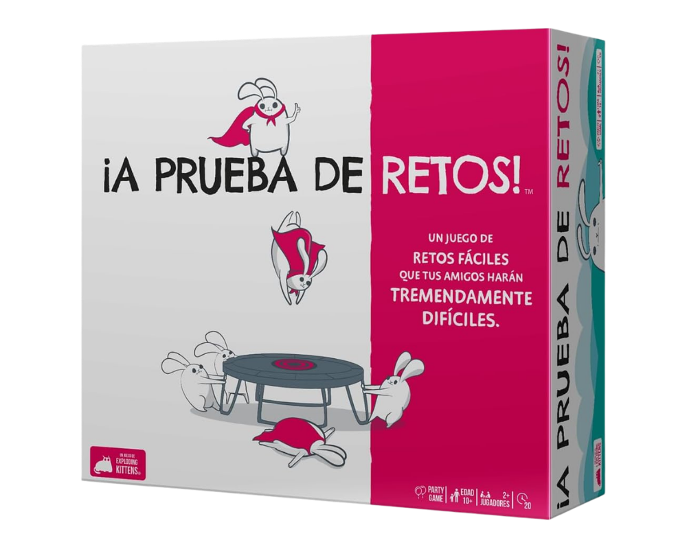 ¡A Prueba de Retos! Juego de Mesa Exploding Kittens en Español. Edad 10+