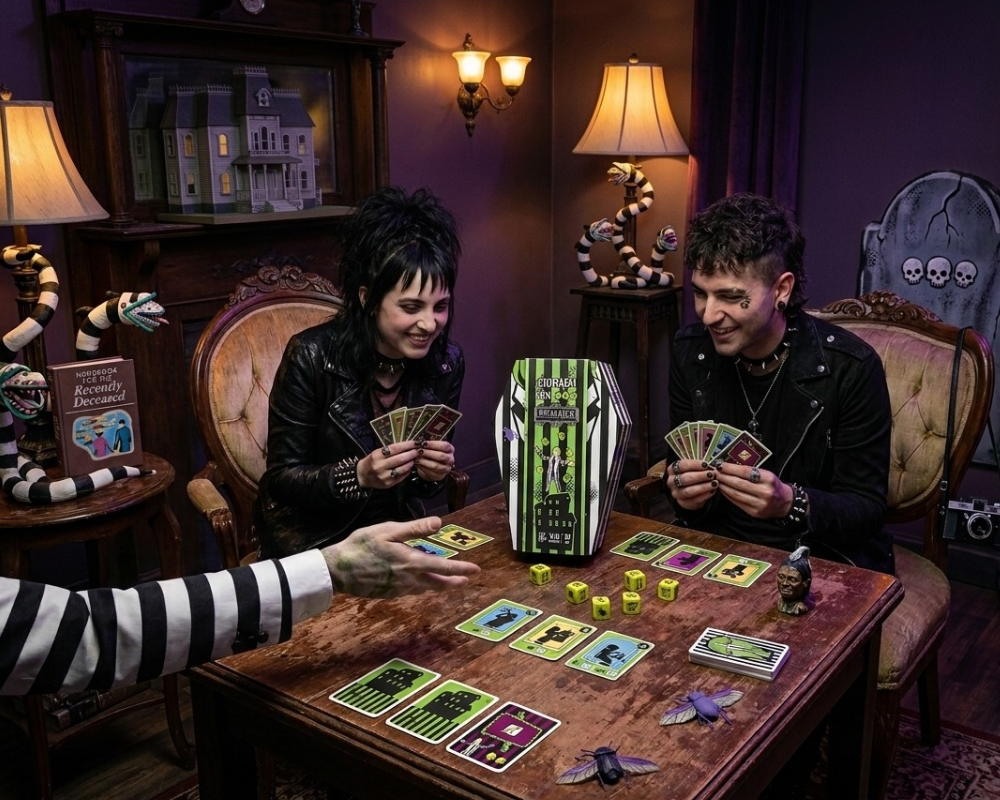 Cuidado con Beetlejuice Juego de Mesa en Español. Asmodee