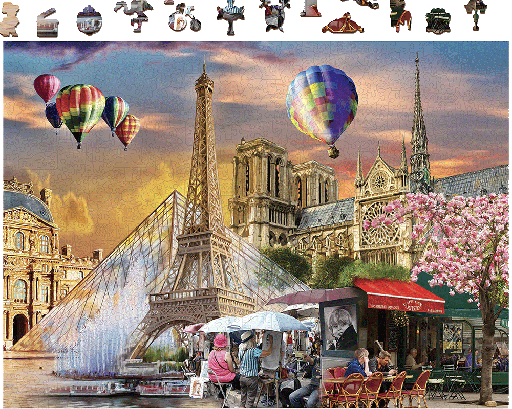 Primavera Parisina: Rompecabezas 1000 Piezas