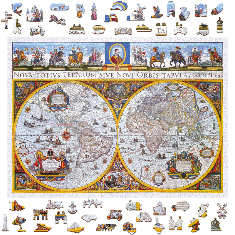 Mapa Antiguo: Rompecabezas 1000 Piezas Wooden City