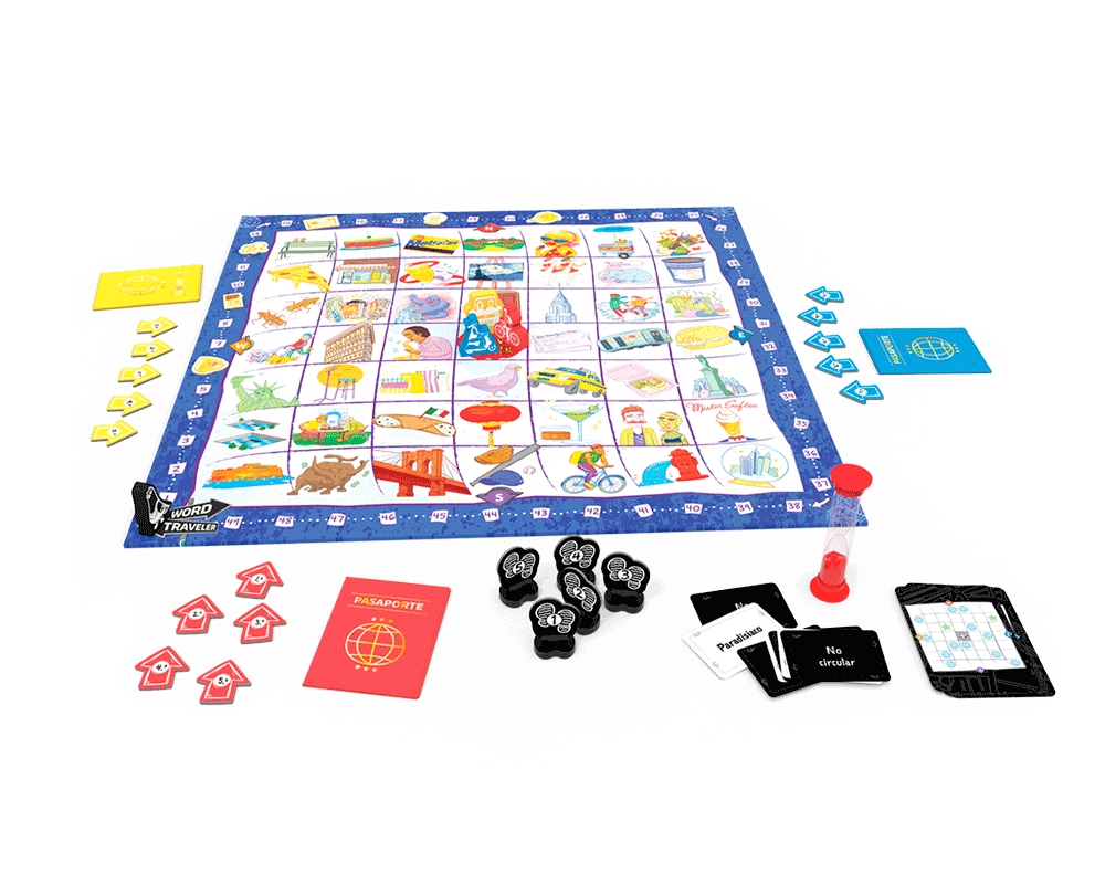 Word Traveler: Juego de Mesa Asmodee