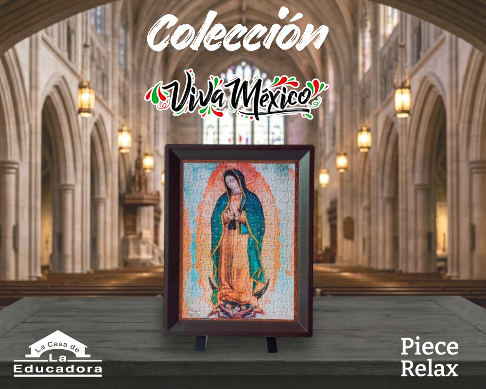 La Virgen de Guadalupe, Viva México: Rompecabezas 150 Piezas Miniatura PieceRelax