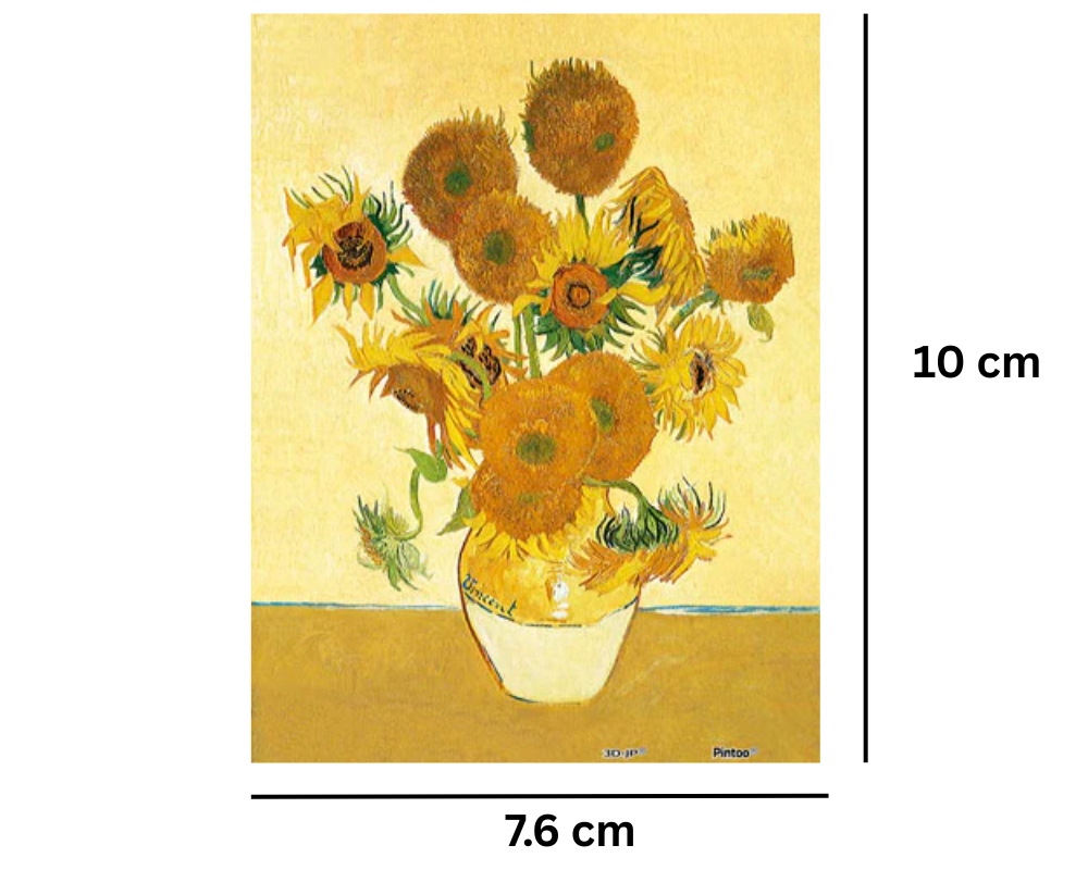 Girasoles  - Van Gogh: Rompecabezas de Arte 150 Piezas Miniatura PieceRelax