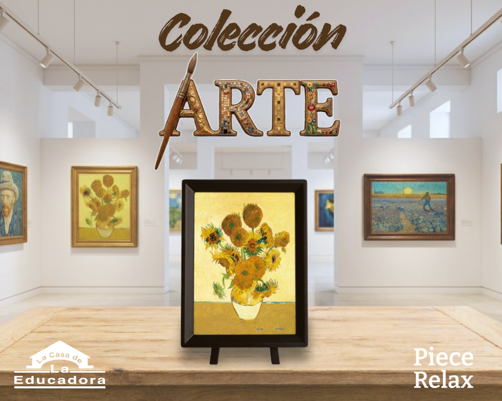Girasoles  - Van Gogh: Rompecabezas de Arte 150 Piezas Miniatura PieceRelax