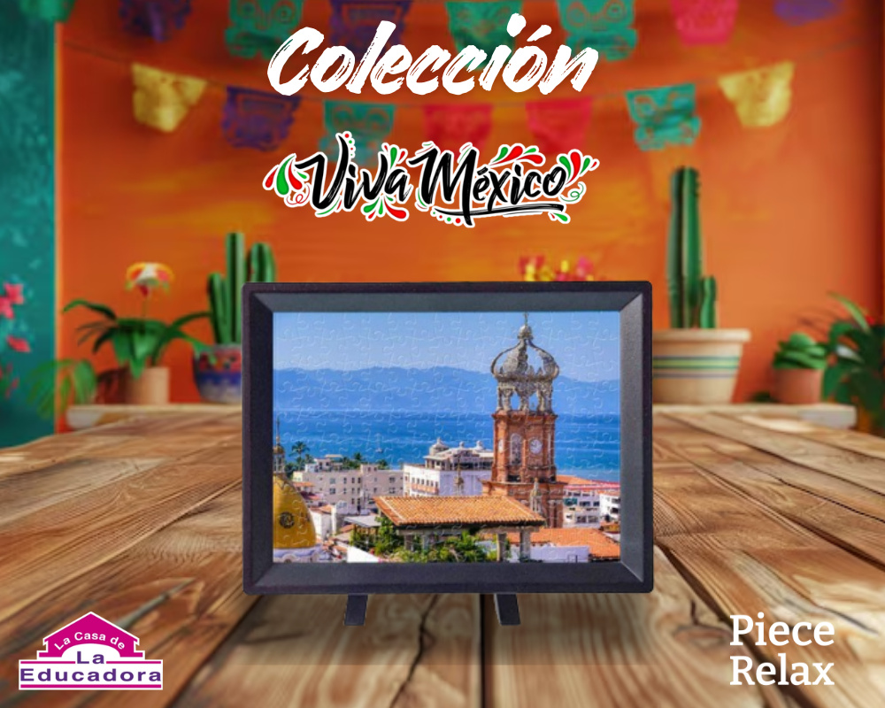 Puerto Vallarta, Jalisco, Viva México: Rompecabezas 150 Piezas Miniatura PieceRelax