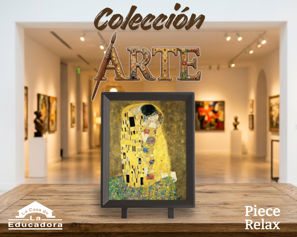Klimt - El Beso: Rompecabezas 150 Piezas Miniatura PieceRelax