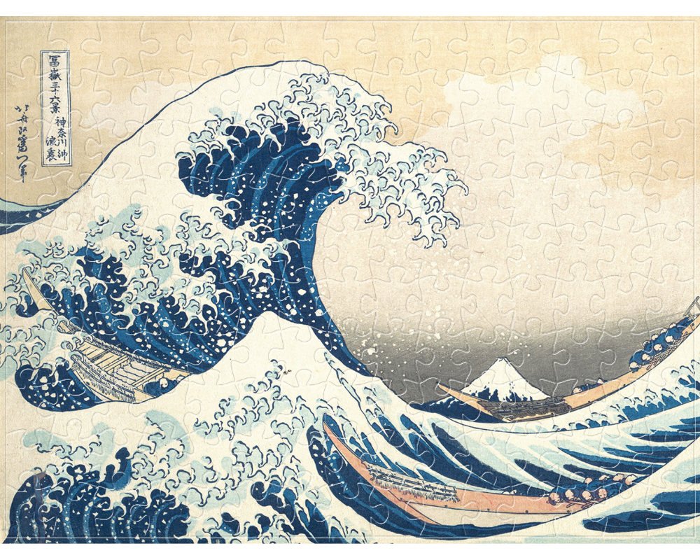 Katsushika Hokusai: La Gran Ola De Kanagawa Rompecabezas 150 Piezas Miniatura PieceRelax