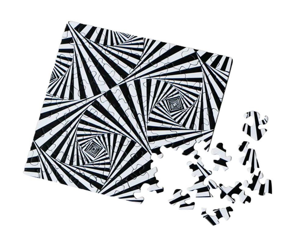 Mini Rompecabezas Q03_5 Blanco y Negro 79 piezas: Curiosi