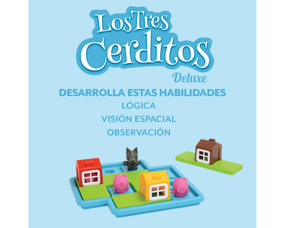 Los 3 Cerditos Deluxe: Juego de Lógica Smart Games