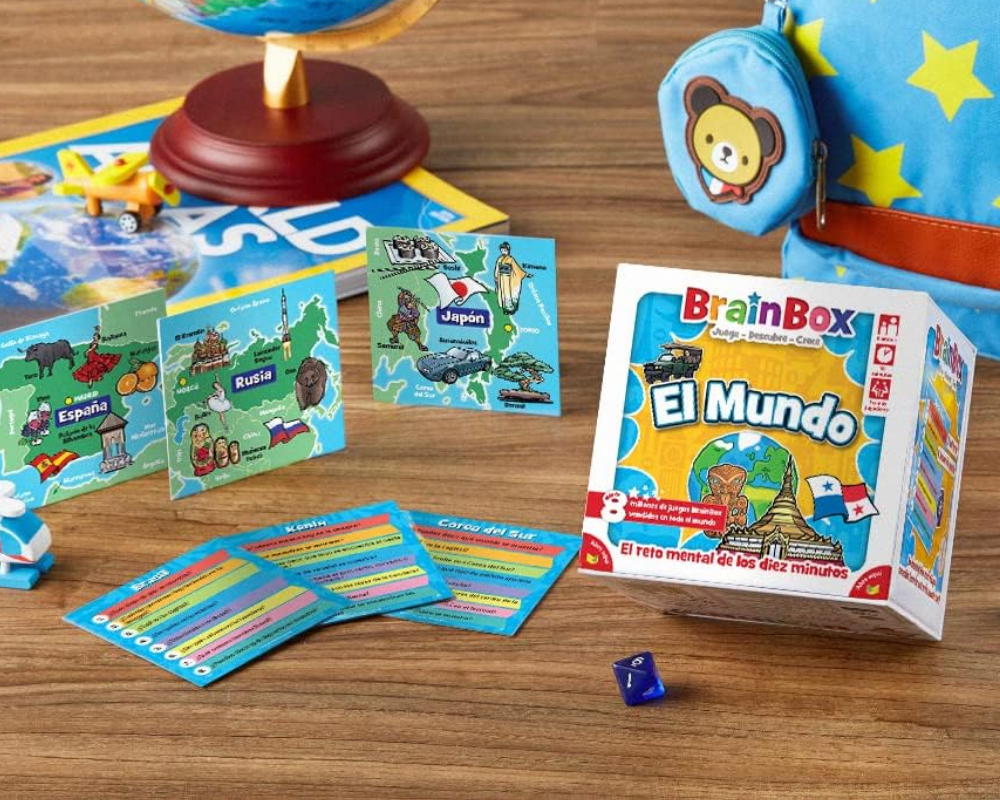 Brainbox - El Mundo: Juego de Mesa en Español. Asmodee