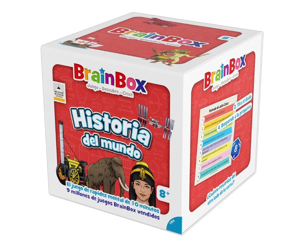 Brainbox Historia del Mundo: Juego de Mesa en Español. Asmodee