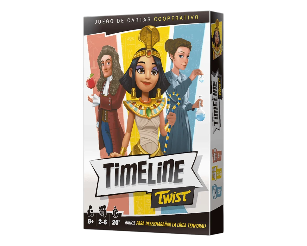 Timeline Twist Juego de Mesa en Español. Asmodee