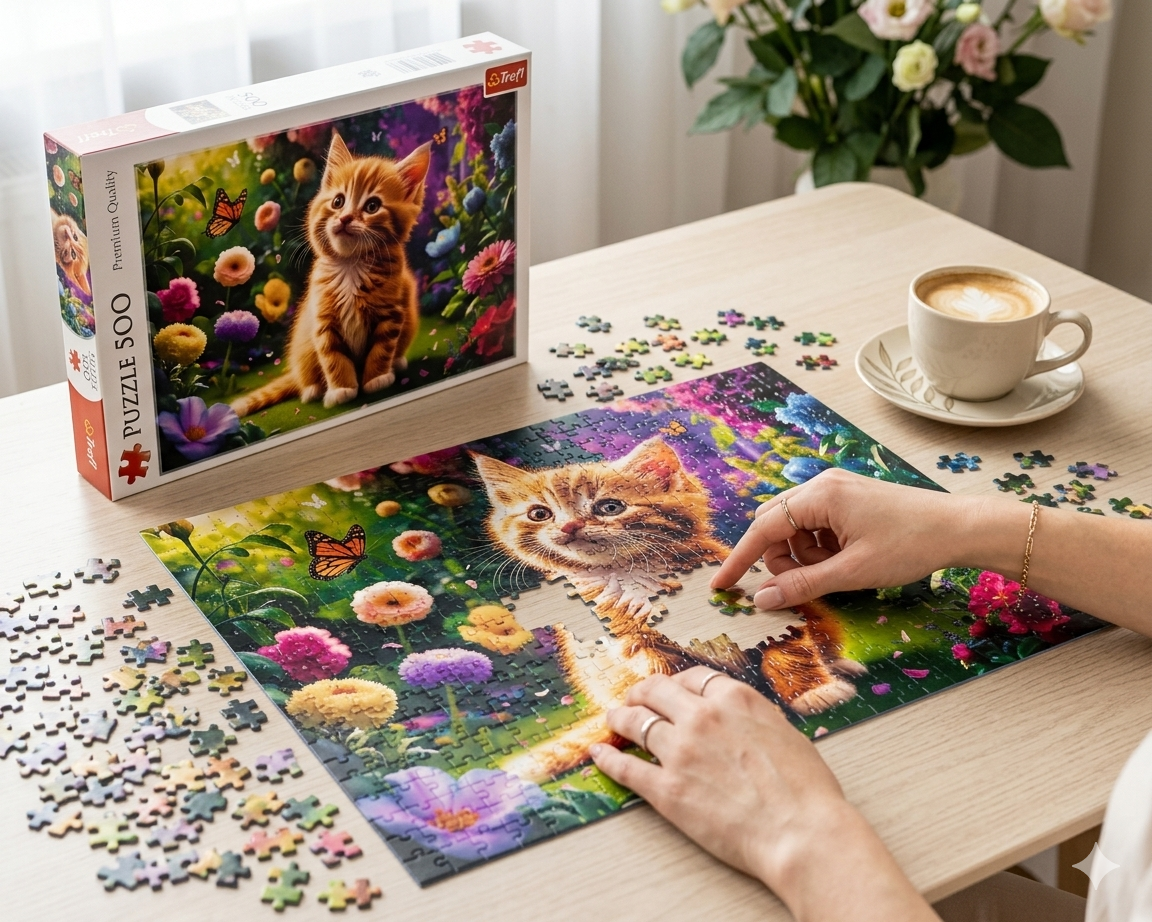 Gatito Lindo: Rompecabezas de 500 Piezas Trefl