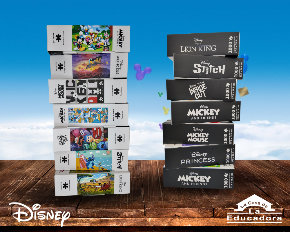 Rompecabezas Mickey y Minnie de Viaje 600 Piezas de Plástico Disney