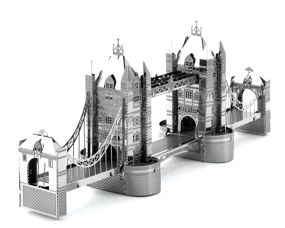 Puente de la Torre de Londres: Rompecabezas Metálico 3D Fascinations