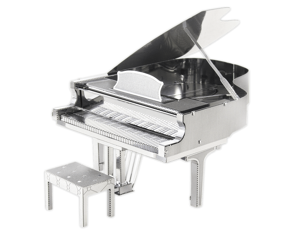 Piano De Cola: Rompecabezas Metálico 3D Fascinations