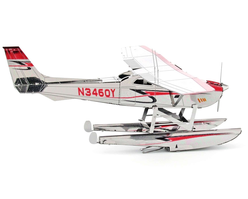 Hidroavión Cessna 182: Rompecabezas Metálico 3D Fascinations