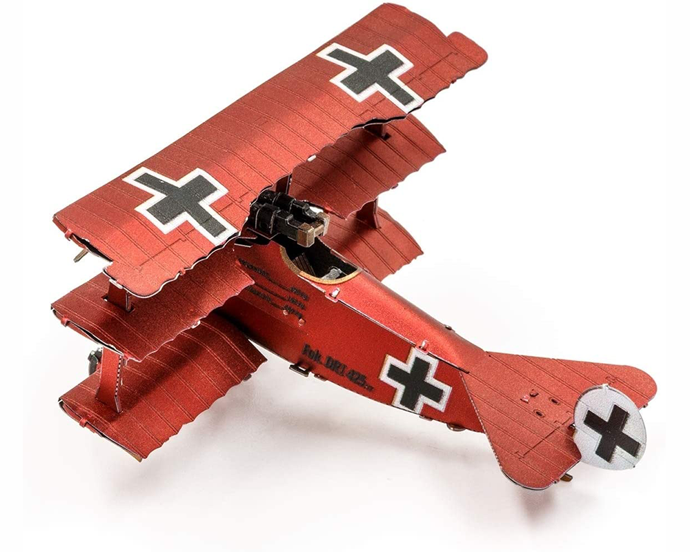 Fokker DR.I Triplano: Rompecabezas Metálico 3D Fascinations