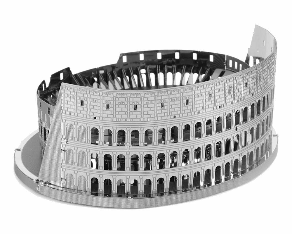 Coliseo Romano: Rompecabezas Metálico 3D Fascinations