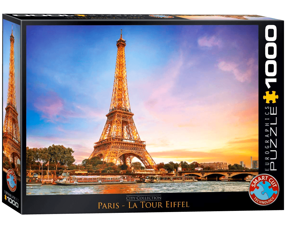 Torre Eiffel Al Atardecer: Rompecabezas 1000 Piezas Eurographics