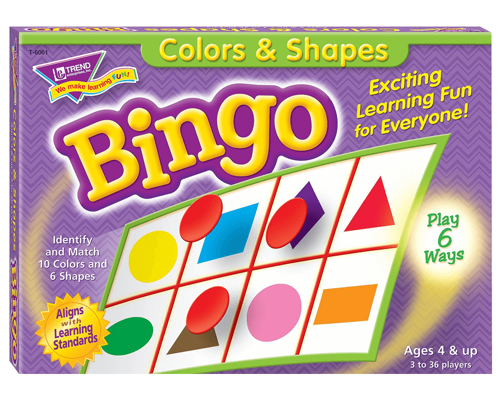 Colores y Formas Geométricas En Inglés: Bingo Trend