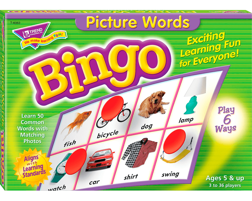 Palabras e Imágenes En Inglés: Bingo Trend