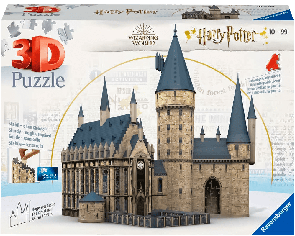 Castillo Hogwarts: Rompecabezas Plástico 3D Ravensburger