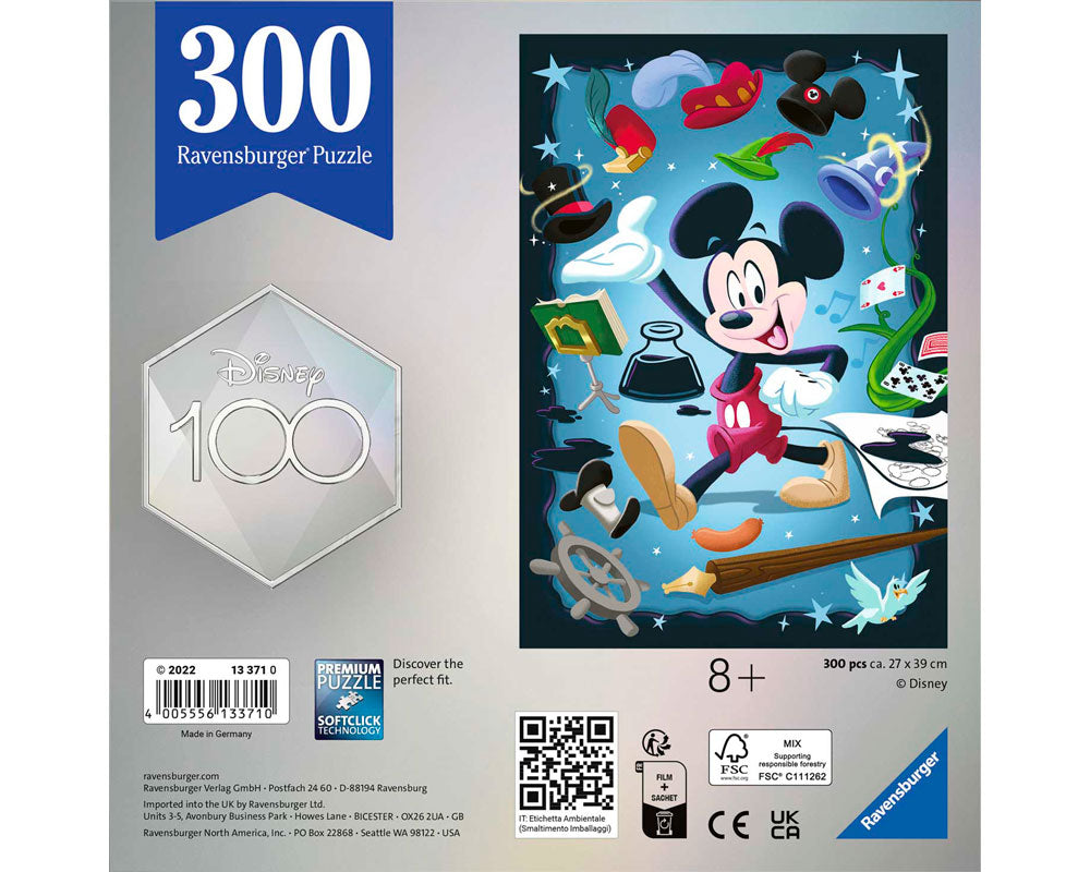 Disney Mickey 100 Aniversario Rompecabezas 300 Piezas Ravensburger