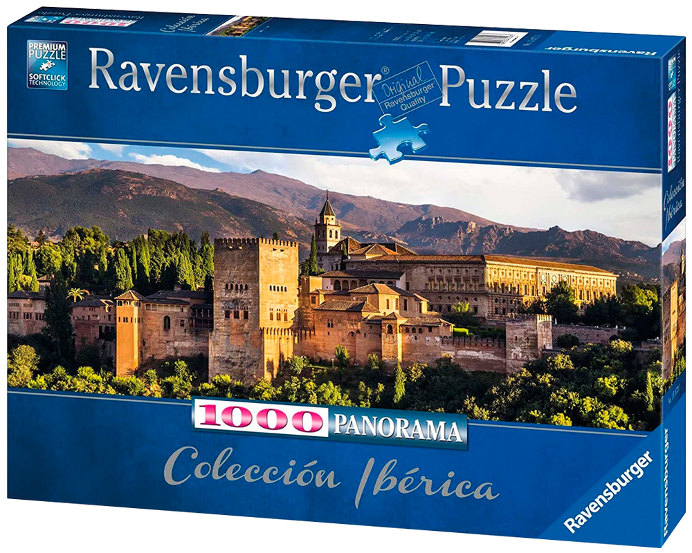 Alhambra, Granada: Rompecabezas 1000 Piezas Panorámico Ravensburger