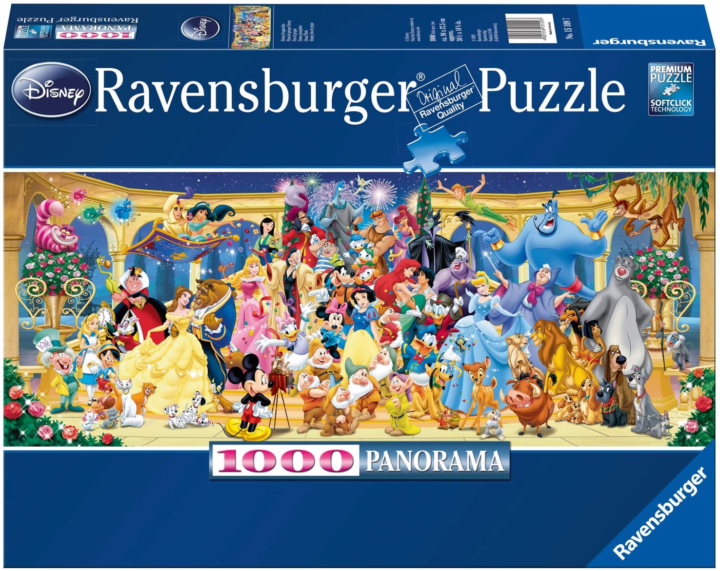 Foto Familiar Disney: Rompecabezas 1000 Piezas Panorámico Disney Ravensburger