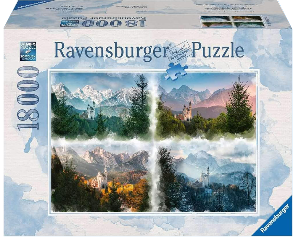 Neuschwanstein, Baviera - 4 Estaciones: Rompecabezas 18000 Piezas Ravensburger