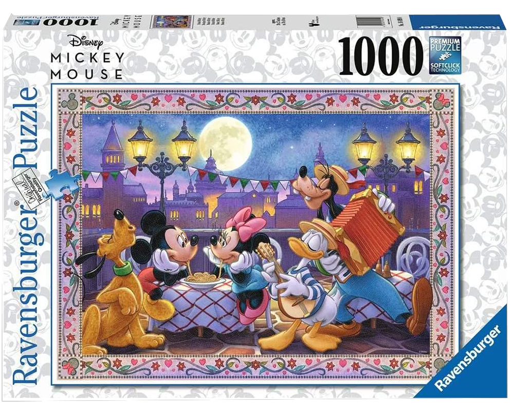 Cena Romántica Mickey y Minnie: Rompecabezas 1000 Piezas Ravensburger