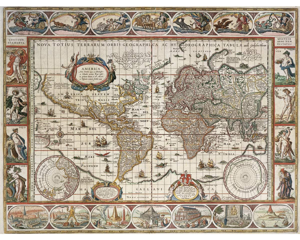 Mapa del Mundo 1650: Rompecabezas 2000 Piezas Ravensburger