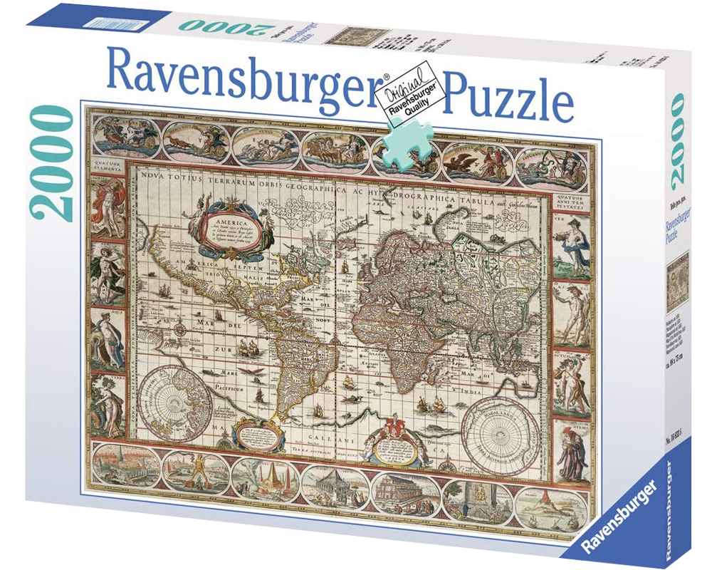 Mapa del Mundo 1650: Rompecabezas 2000 Piezas Ravensburger