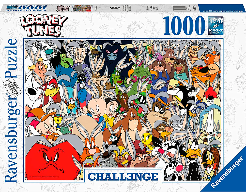 Challenge - Looney Tunes: Rompecabezas 1000 Piezas Ravensburger