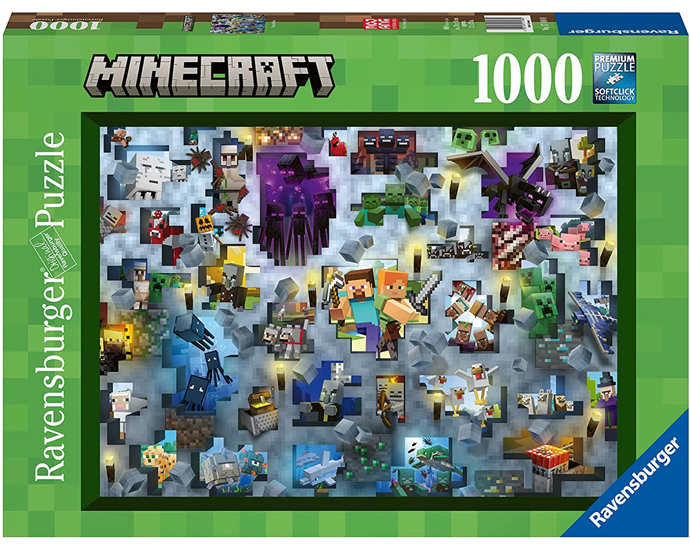 Minecraft Challenge: Rompecabezas 1000 Piezas Ravensburger