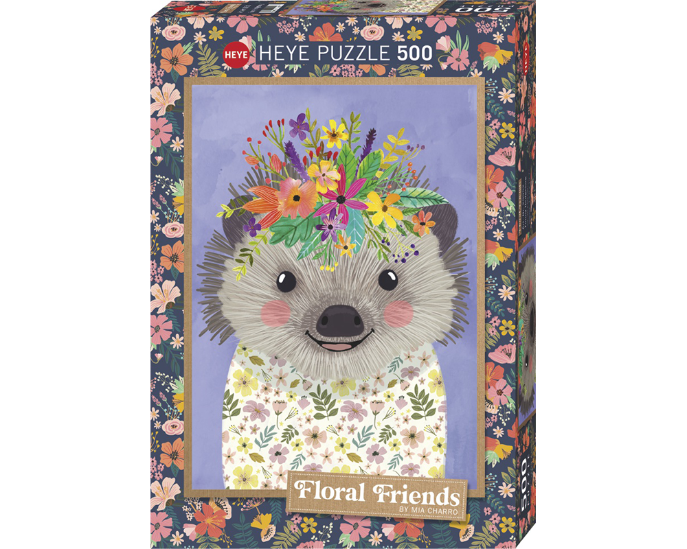 Floral Friends - Erizo: Rompecabezas 500 Piezas Heye