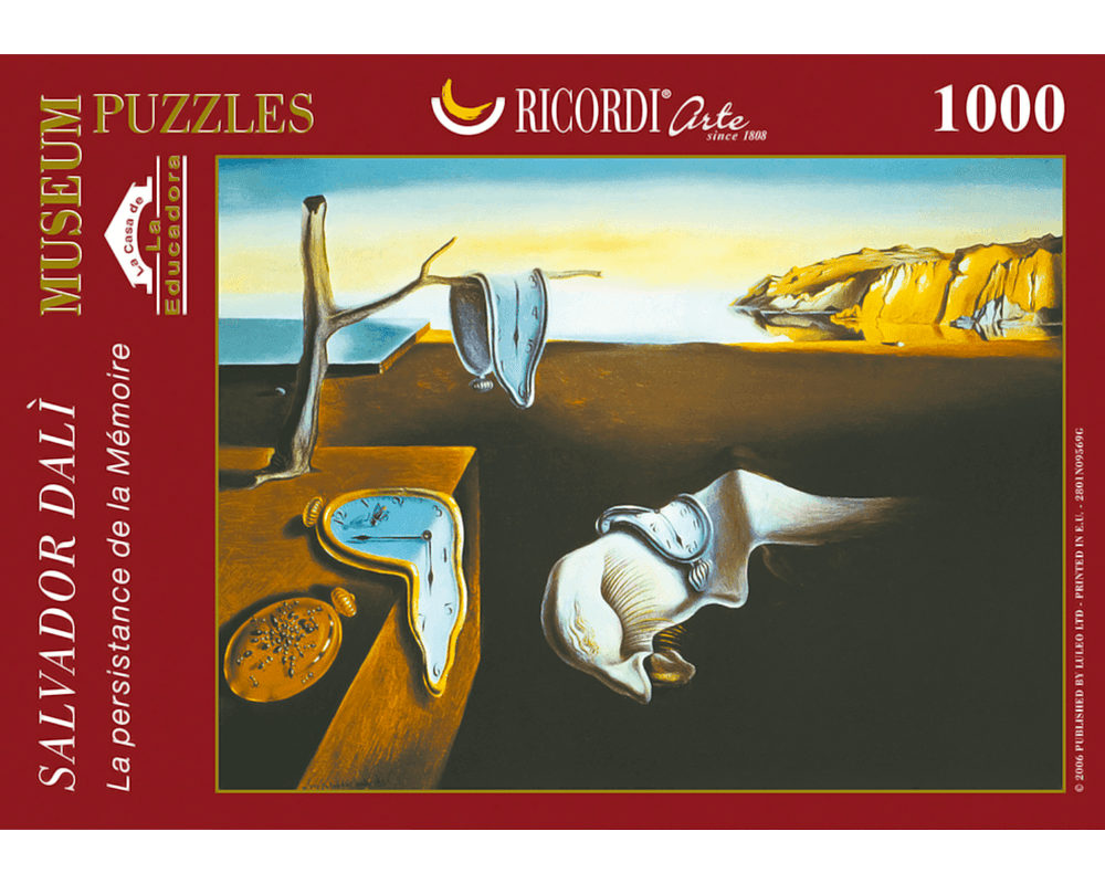Salvador Dalí - La Persistencia de la Memoria: Rompecabezas de Arte 1000 Piezas Ricordi