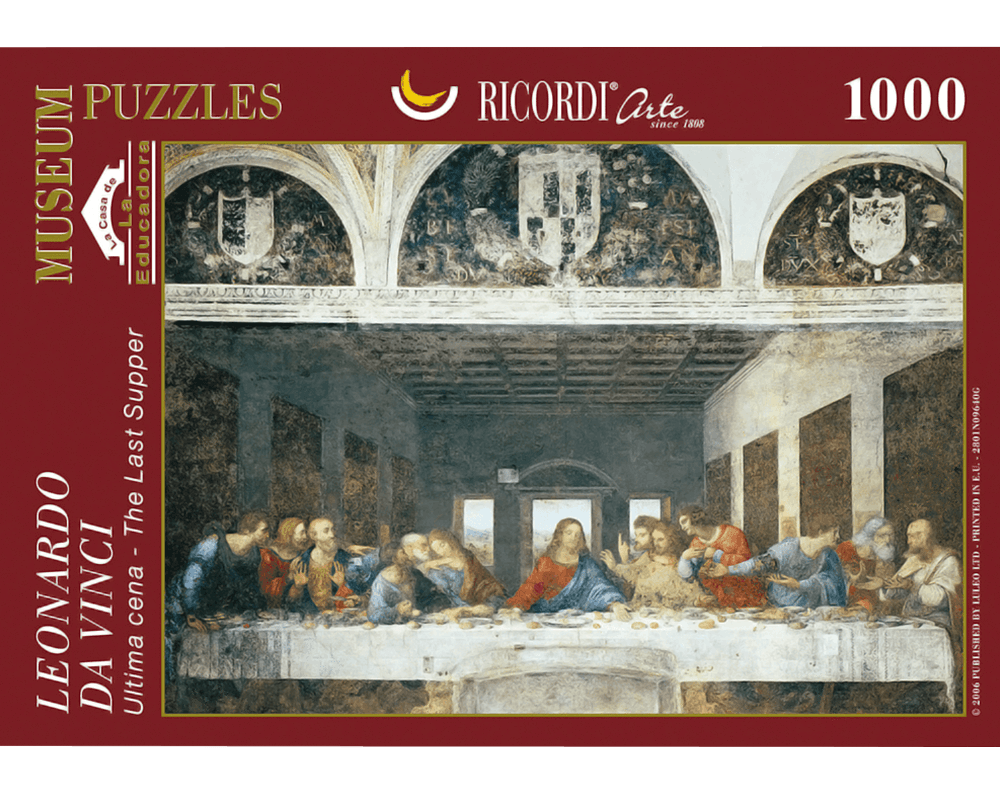 Leonardo Da Vinci - La Última Cena: Rompecabezas 1000 piezas Ricordi