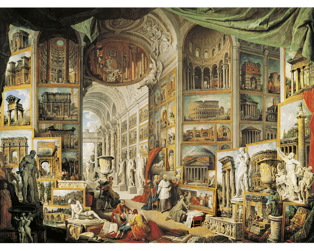 Giovanni Paolo Pannini - Galería Antigua: Rompecabezas 1500 piezas Ricordi
